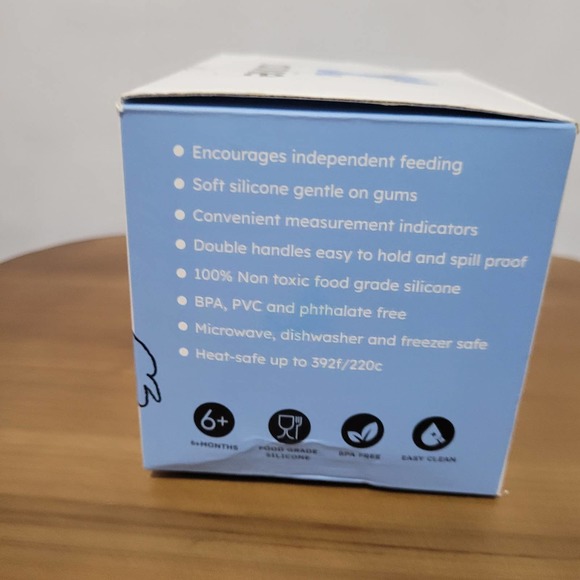 Silicone Training Cup With Straw & Snack Lid (Beige) - Picture 3 of 5